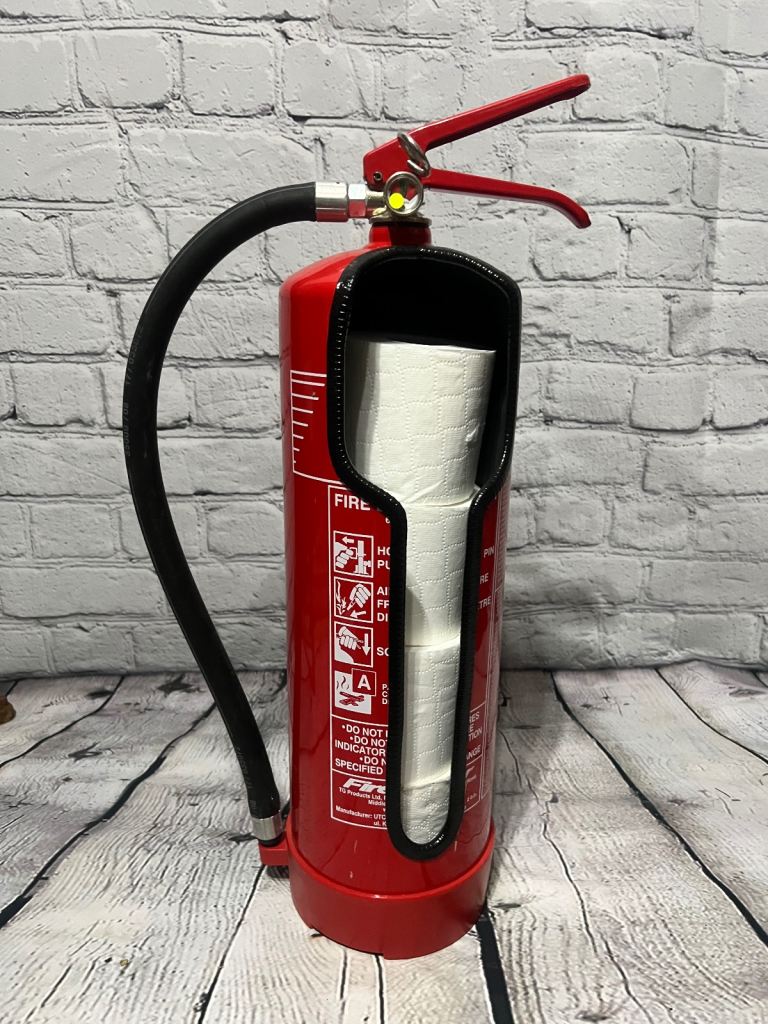 image for Fire extinguishers toilet roll holder or brolly walking stick stand