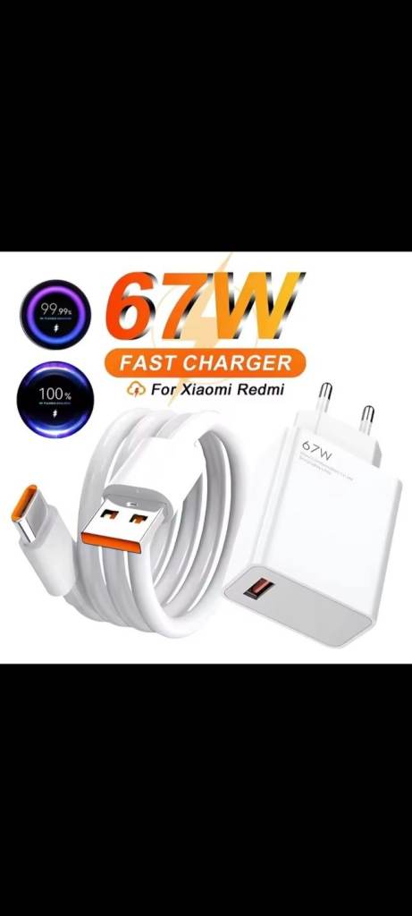 67W USB Fast Charger For Xiaomi