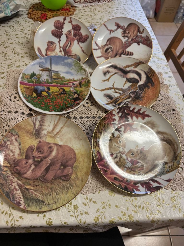 The Forest Year Collector Plates by John Francis - Set of 6
