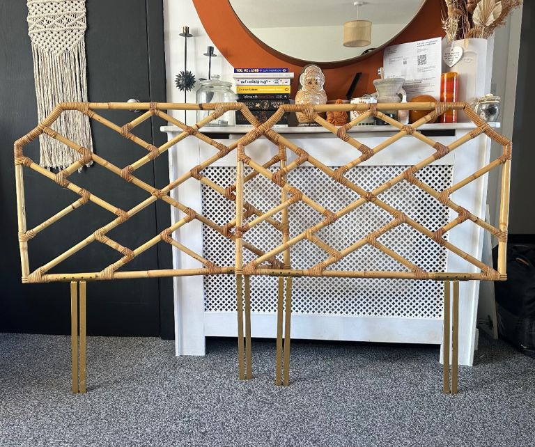 Natural Rattan Woven Headboard x 2– Good Condition