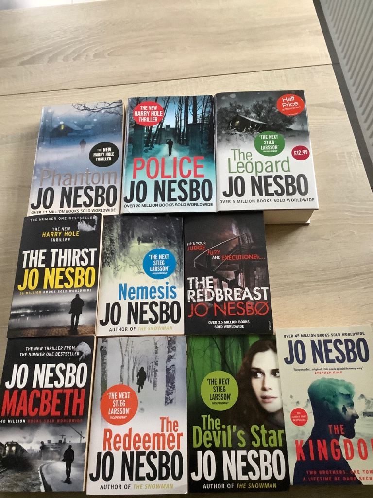 Collection of 10 Jo Nesbo novels 