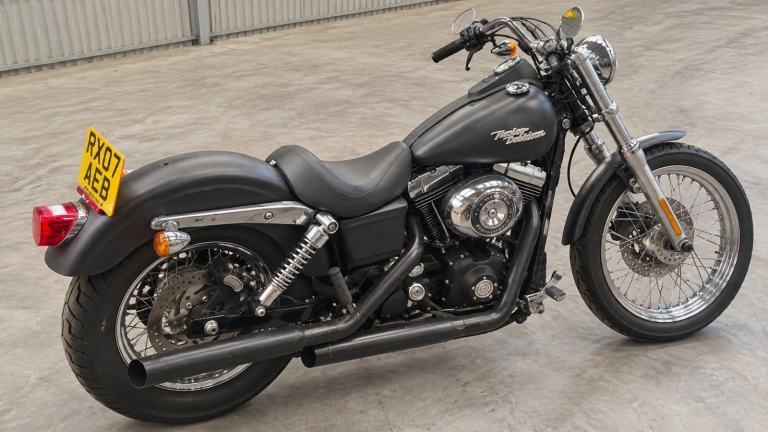 2007 07 HARLEY DAVIDSON DYNA STREET BOB FXDB 1584 BLACK BOBBER CUSTOM CRUISER