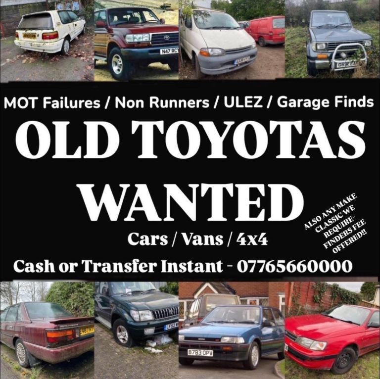 WANTED TOYOTA HILUX, HIACE, LANDCRUISER, COROLLA , RAV4, YARIS