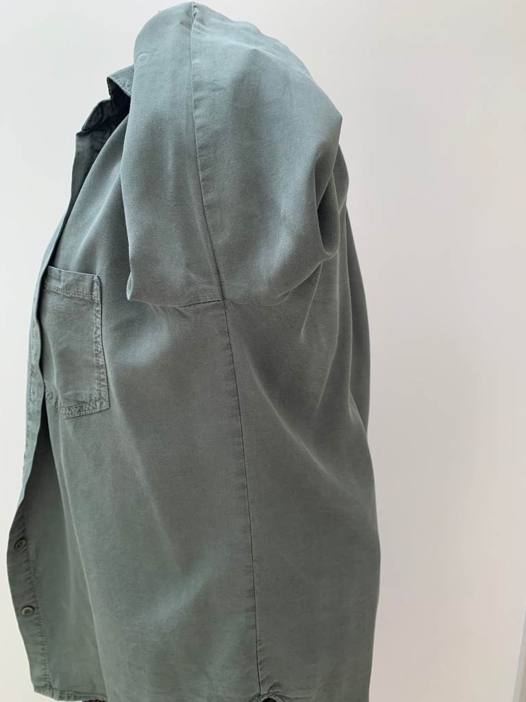 Velvet Heart Los Angeles Dark Green Tencel Shirt Long Sleeve UK Size XL