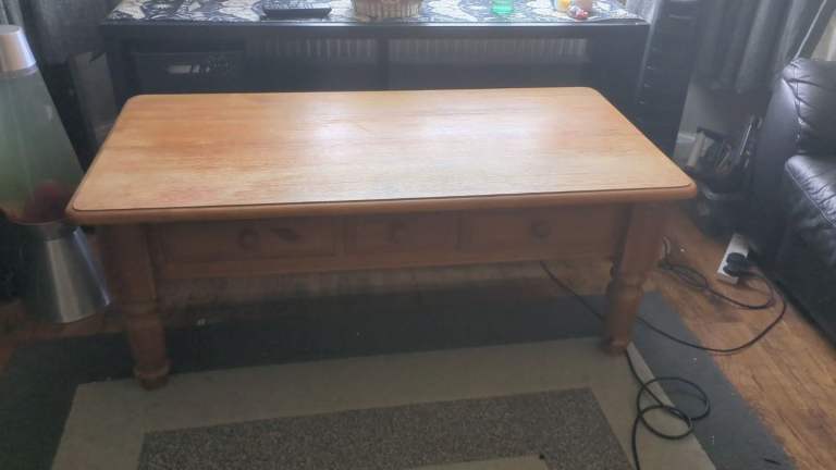 Wooden coffee table 
