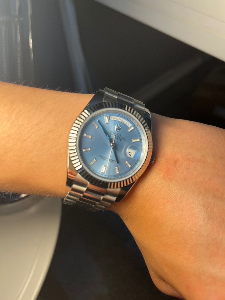 Blue Dial Rolex Day Date 40 