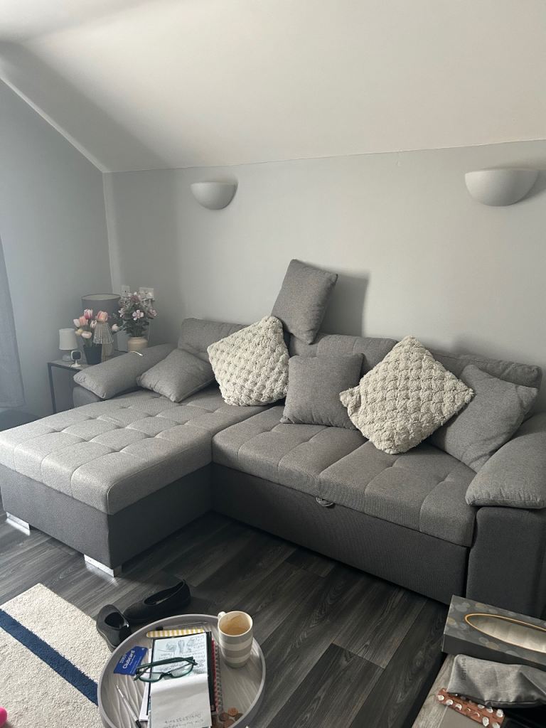 Grey sofabed