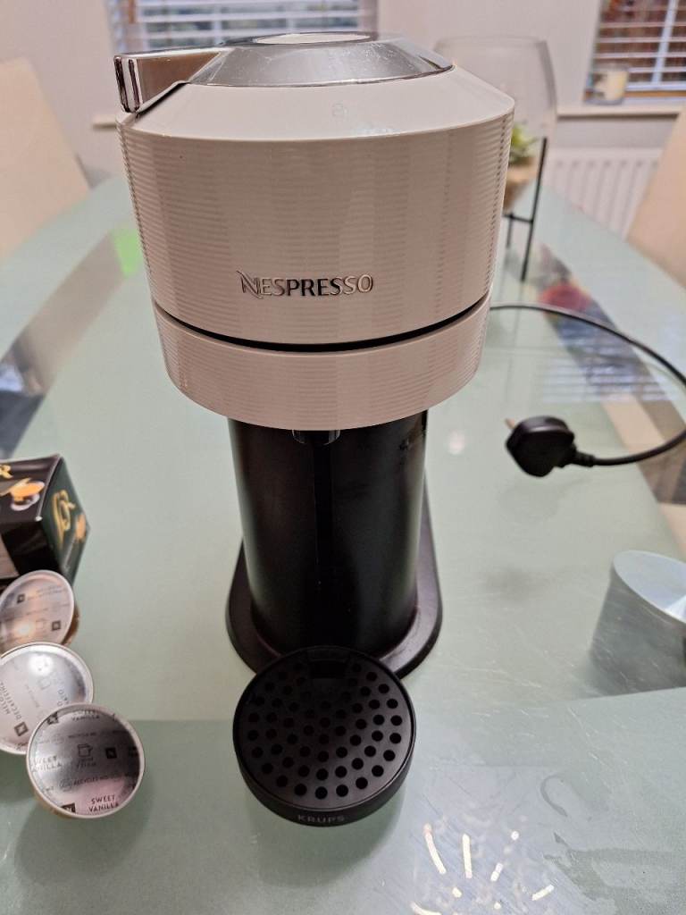 Nespresso coffee machine with pods
