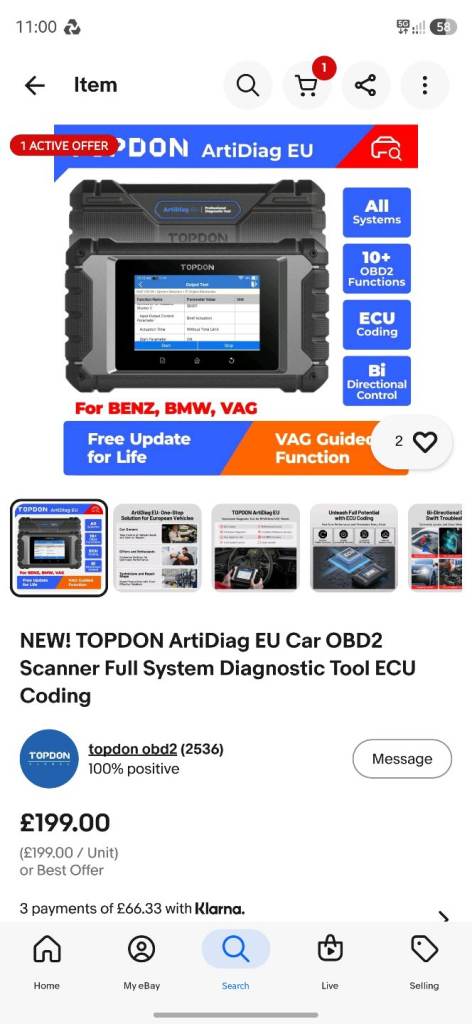 Obd scanner like new 