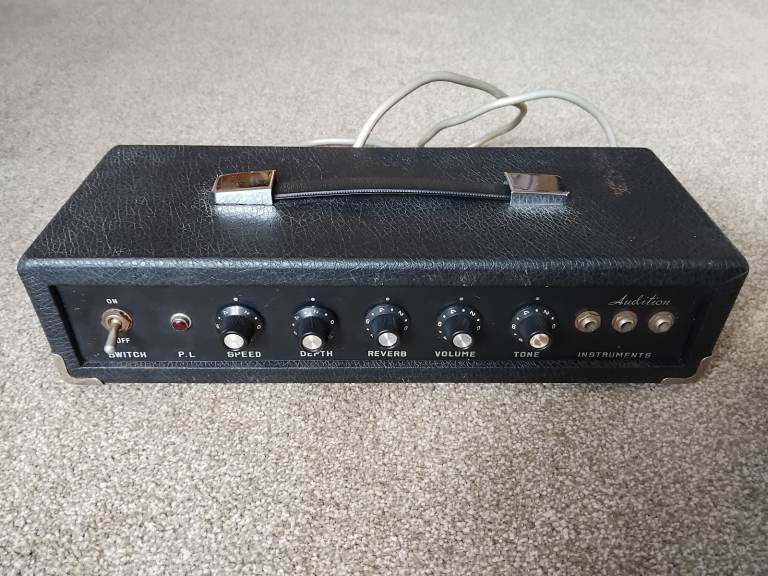 Vintage Japanese 1960s guitar amplifier Audition head Japan MIJ reverb gwo