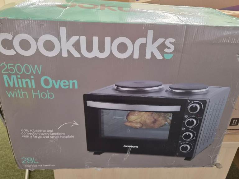 Cook works oven with hob
