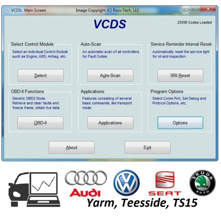 VW, AUDI, SKODA, SEAT - Diagnostics & Coding VCDS (Vagcom), Teesside area