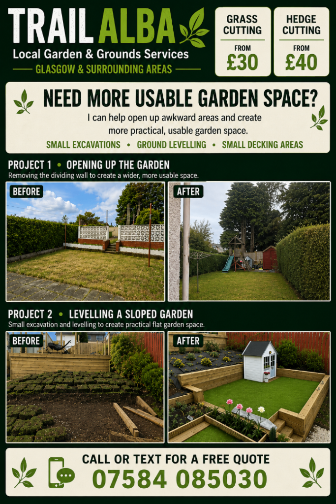 Trail Alba landscaping Glasgow