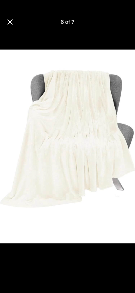 Super Soft Fleece Throw Blankets – White, Blue, Grey