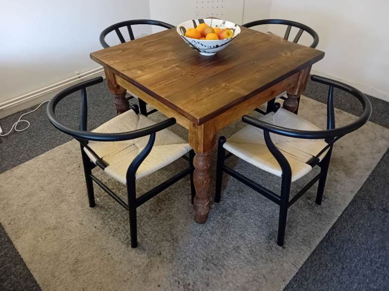 Dining table and chairs