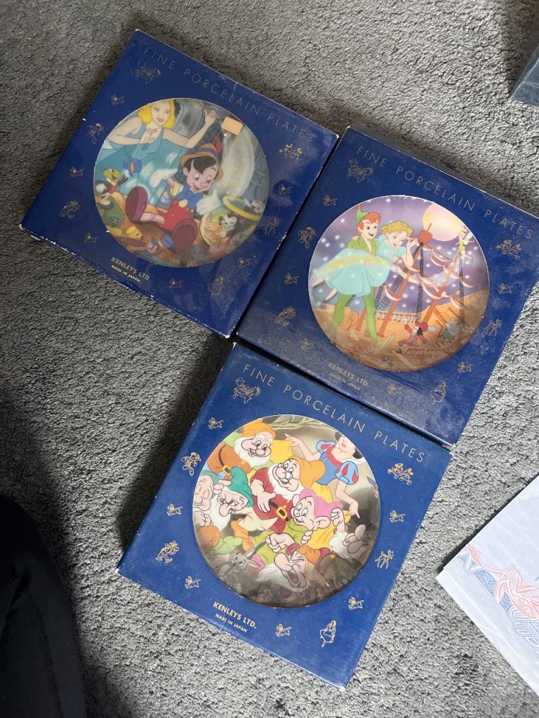 Disney china plates