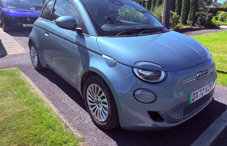 2022 Fiat 500E Action Electric Car. 