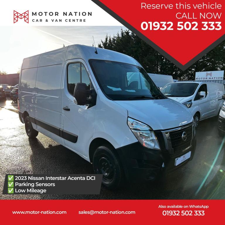 2023 Nissan Interstar 2.3 dci 135ps H2 Acenta Van PANEL VAN DIESEL Manual