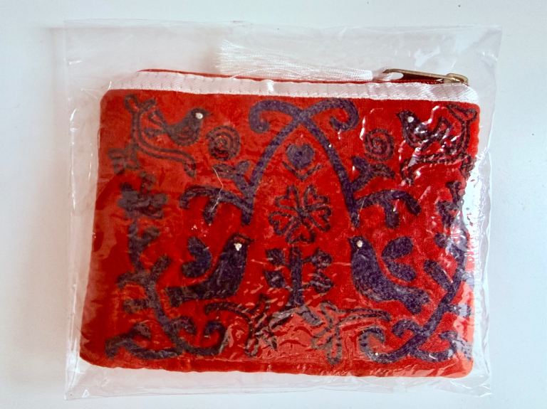 Red coin purse 
