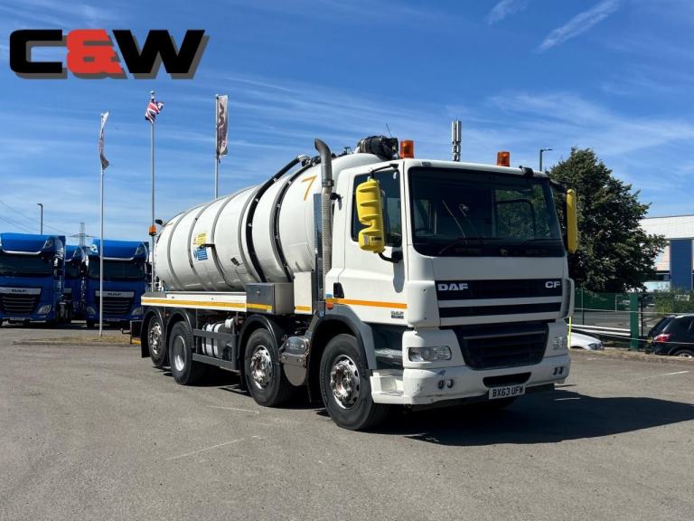 2013 (63) DAF FAX CF 85.360 8x2 Whale VacuumTanker