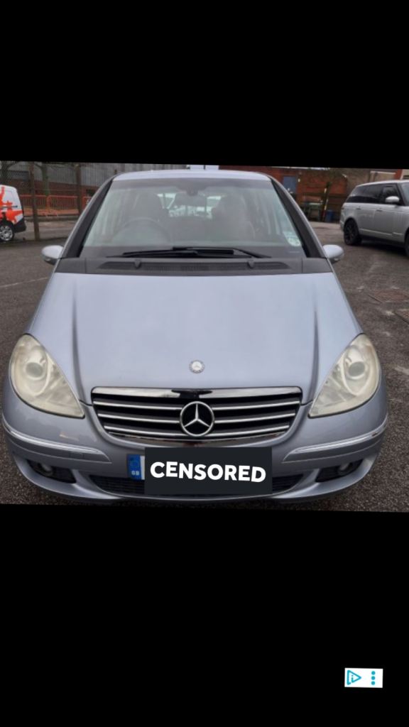 Mercedes A class 1.6 manual petrol £1250