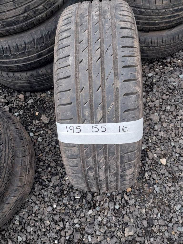 195 55 16 single part worn tyres 