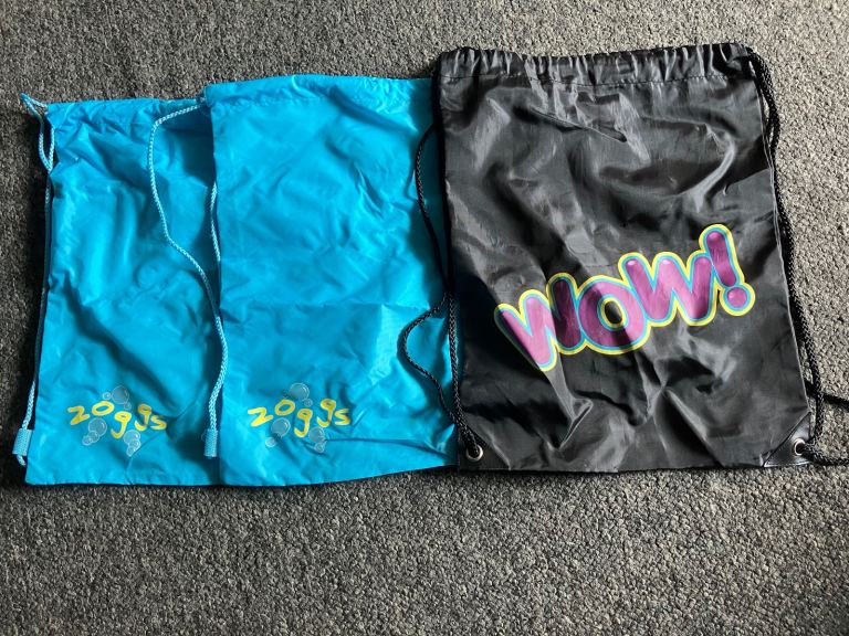 Drawstring Bags for Swimming / PE (x3) Brand New