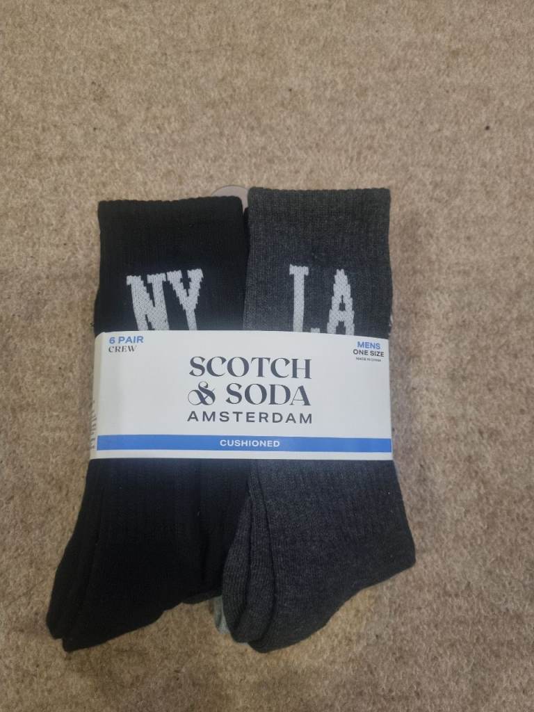 Scotch & Soda Men's Cushioned Crew Socks – New, One Size