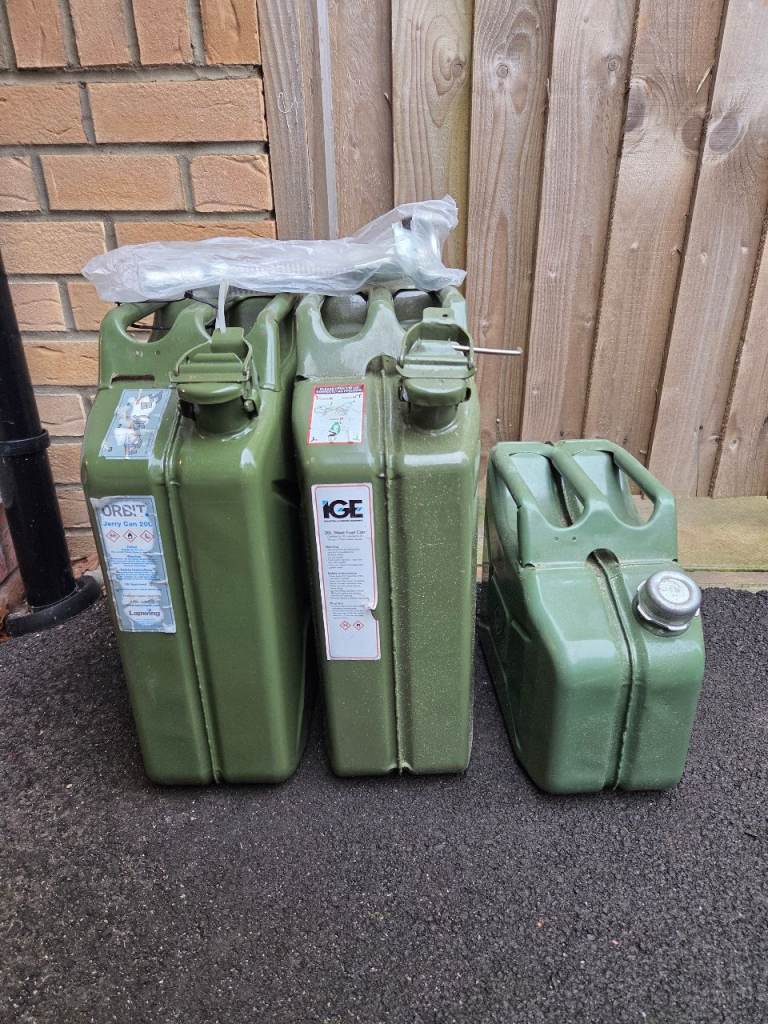 3 jerry cans