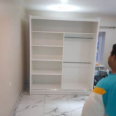 💎 Large Berlin 2 Door Sliding Mirror Wardrobe – Perfect For Family Use ]]]