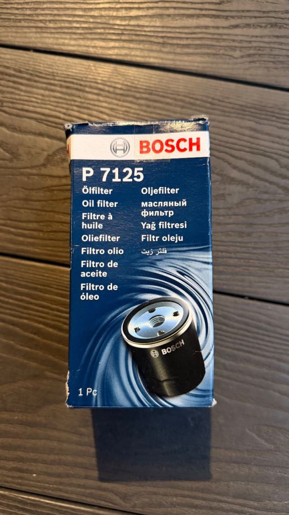 Oil Filter FO26407125 Bosch K6000619752 P7125 FIAT MERCEDES-BENZ NISSAN OPEL RENAULT VAUXHALL
