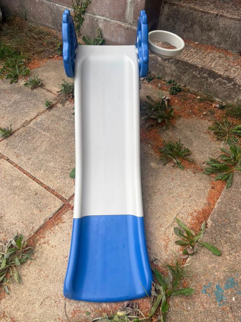 Kids Garden Slide - Blue and White, Good Condition