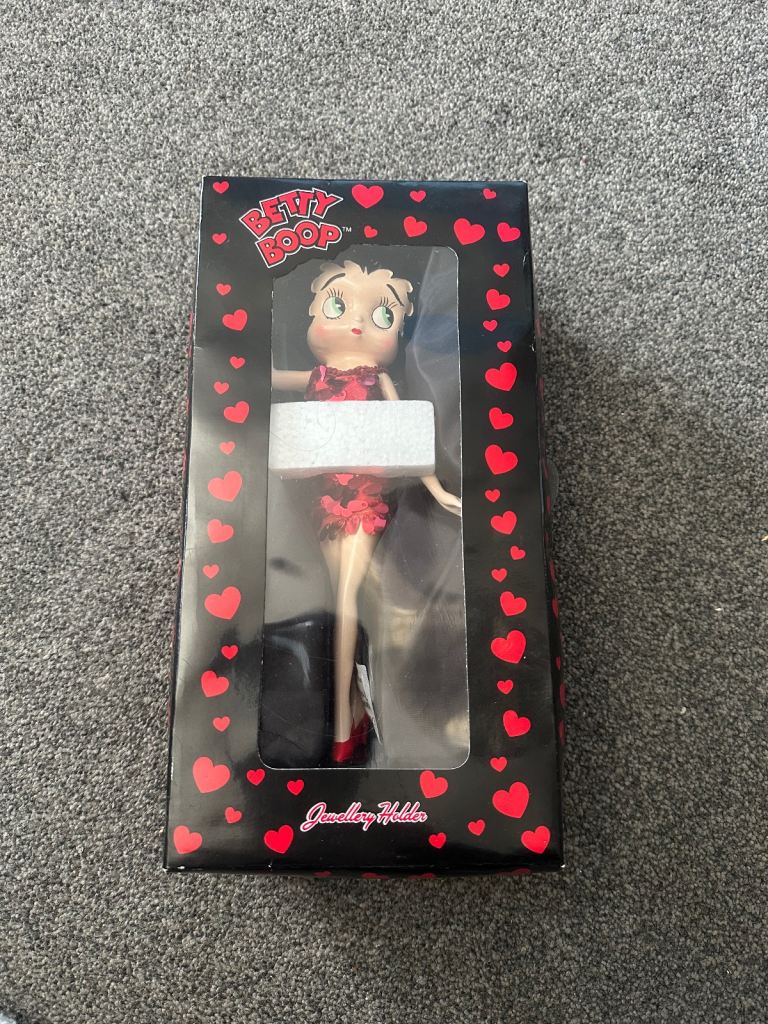 Retro Betty Boop Jewellery Holder Figurine