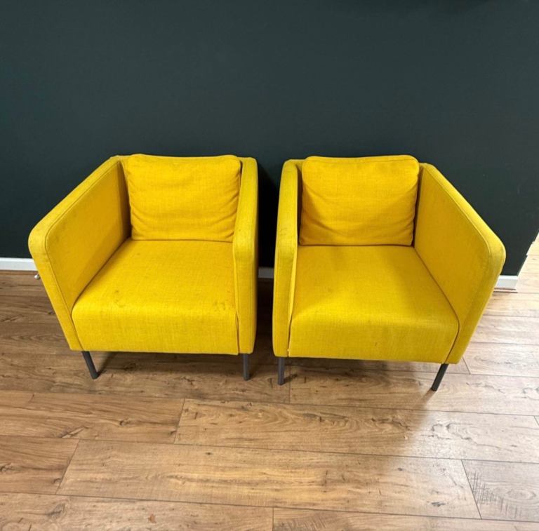 FREE DELIVERY IKEA EKERÖ Armchair, Skiftebo yellow, in good condition.
