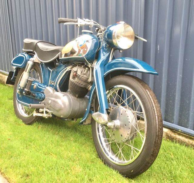 NSU Supermax 250cc, 1960  31,783 recorded miles, fully restored with original parts. All working.