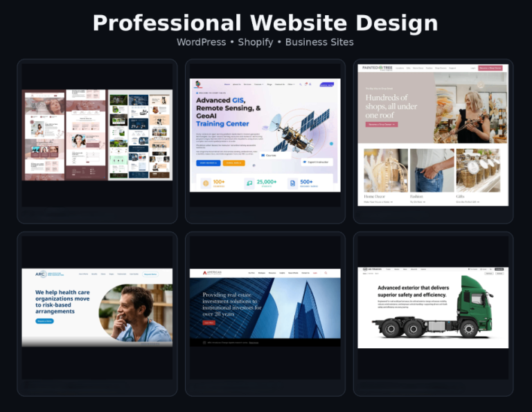 Professional Website Design for Small Businesses | Fast & Affordable
