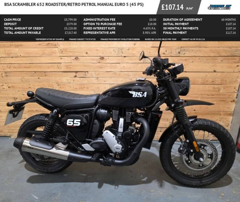 2025 BSA SCRAMBLER Scrambler (25MY) Roadster/Retro PETROL Manual