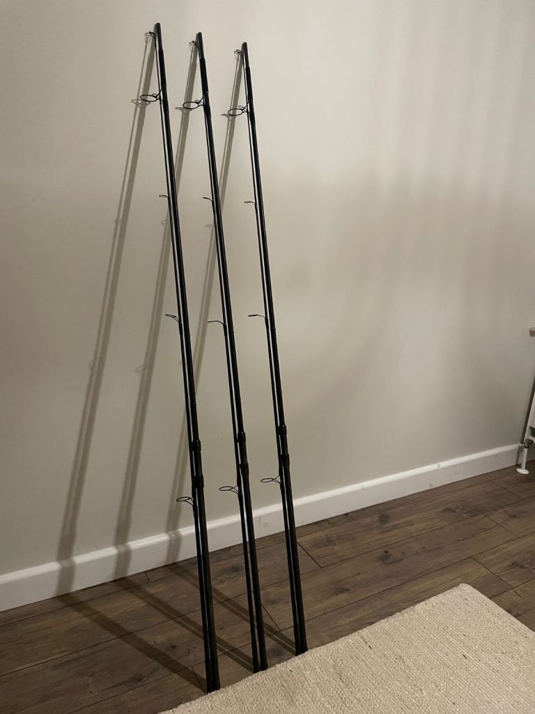 3 carp rods