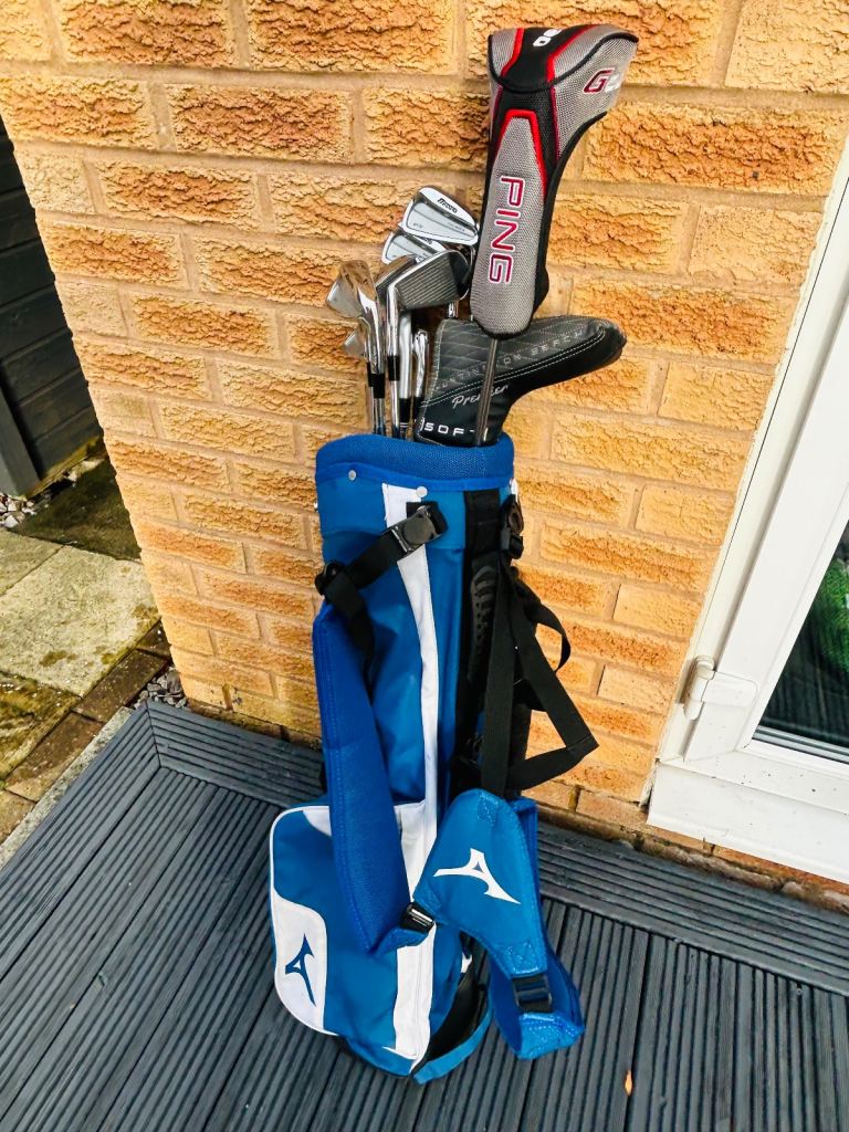 Mizuno Full Golf Set with Mizuno Pencil Bag and Ping Wood 