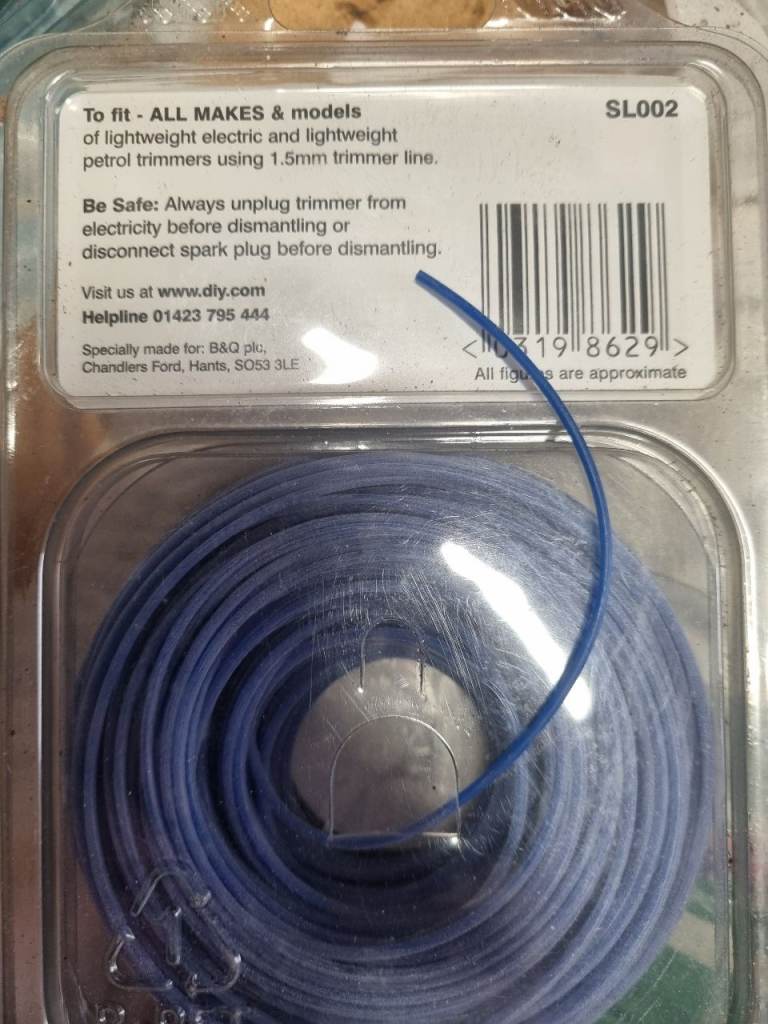 Trimmer Line for Electric Trimmers 1.5mm - NEW