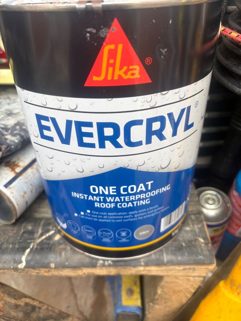 Sika Evercryl Instant Waterproofing RoofCoating – Grey x2 
