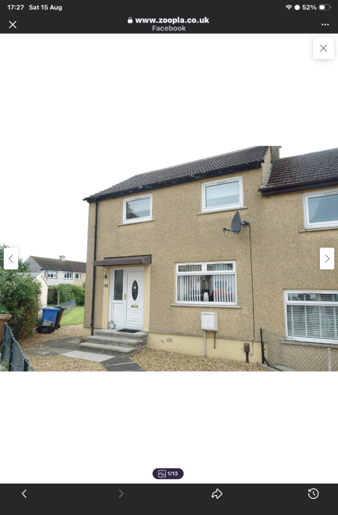 2 bed end terrace house