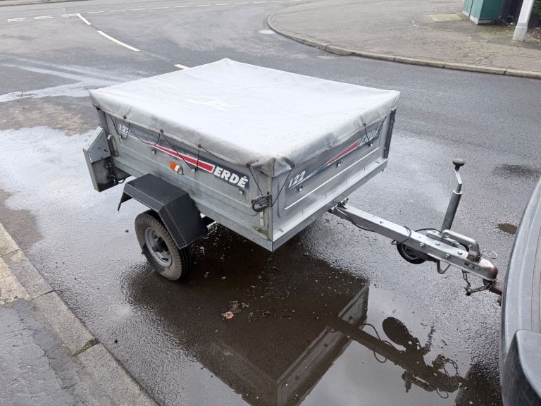 Erde 122 tilting 4 x 3 trailer camping gardening dump runs 