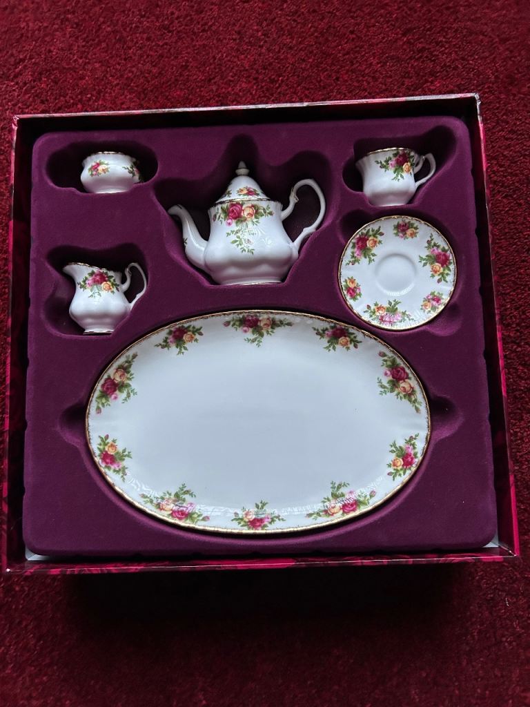 Royal Albert miniature tea set 