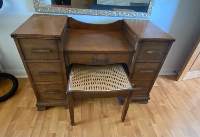 Art Deco 1930’s/40’s dressing table +stool