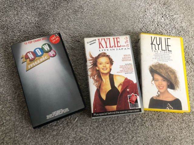 Kylie video, Kylie Live in Japan & NOW music VHS tape