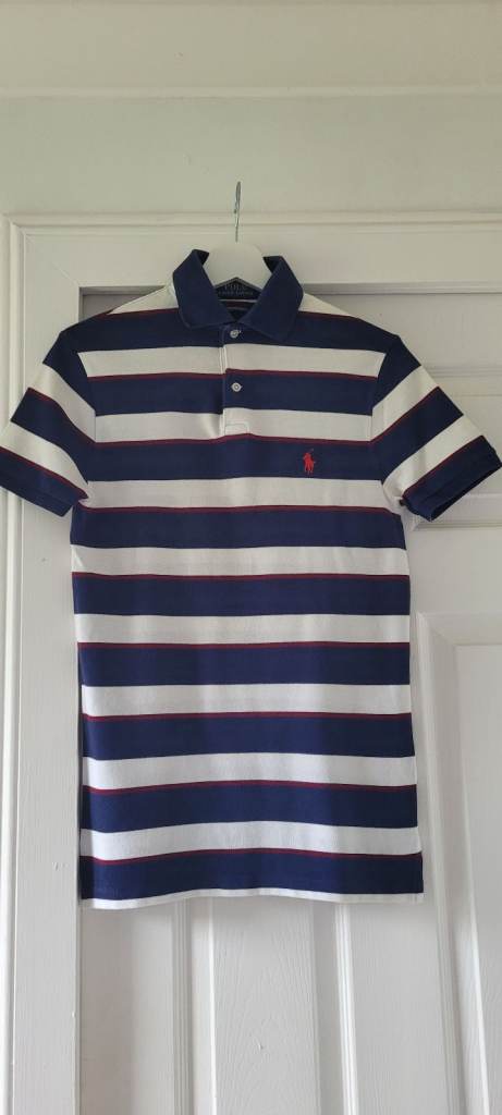 Polo Ralph Lauren Custom Slim Fit T-Shirt – Blue/White Stripes