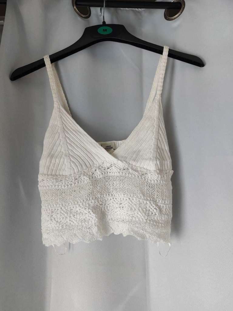 White Crochet Crop Top