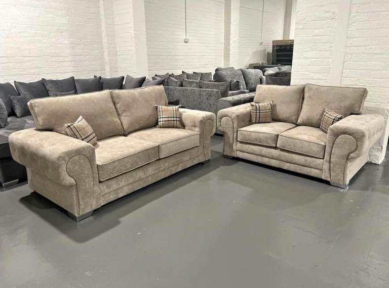 Brand New L Shape Corner Sofa & 3+2 Seater Sofa Set | Free Delivery