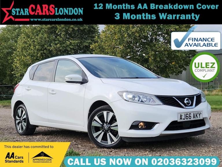 2016 Nissan Pulsar 1.2 DiG-T N-Tec 5dr Xtronic HATCHBACK PETROL Automatic